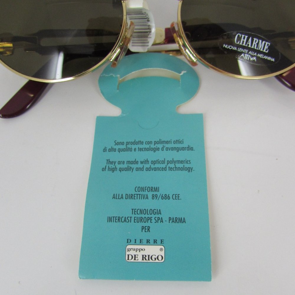 NOS / NWT Vintage Charme Attiva Egyptian Pharaoh 7536 218 Designer Sunglasses - Picture 14 of 16